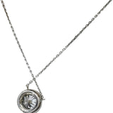 14k White Gold VS Round Lab-Grown Diamond Solitaire Pendant Necklace 2.50CT