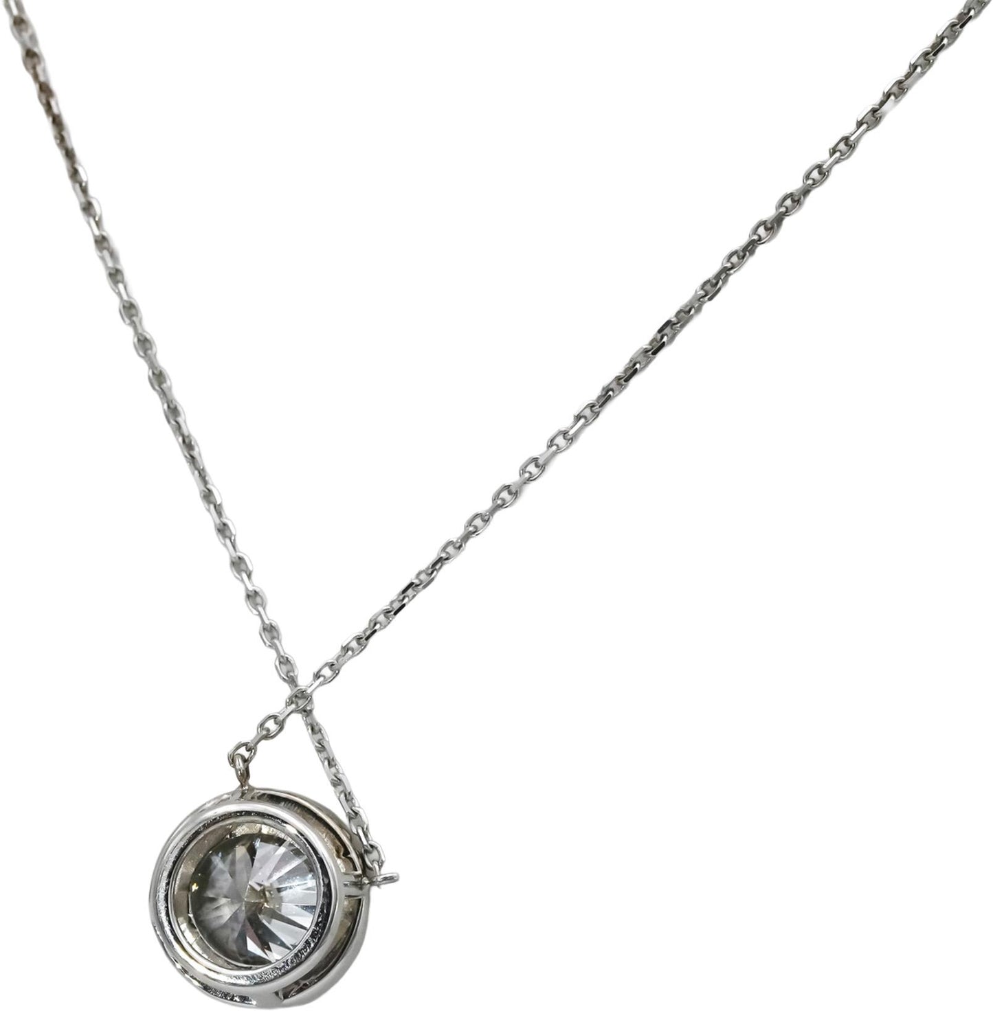 14k White Gold VS Round Lab-Grown Diamond Solitaire Pendant Necklace 2.50CT
