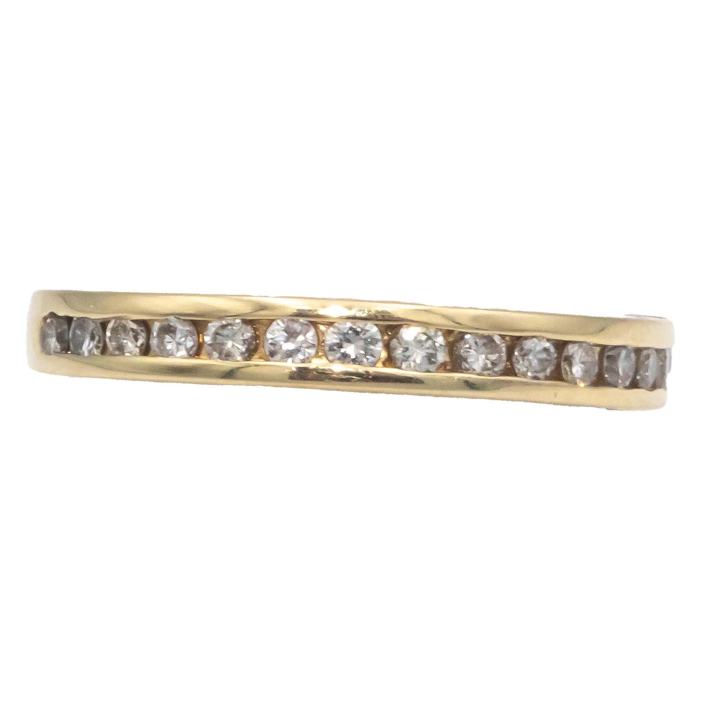 14k Yellow Gold 0.33CT Diamond Band Ring Size 6.25