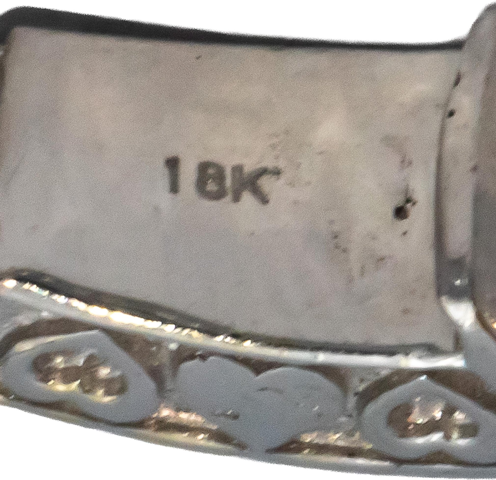 18k White Gold Round Cut Diamond Inside Out Oval Hoop Earrings 13.96CT