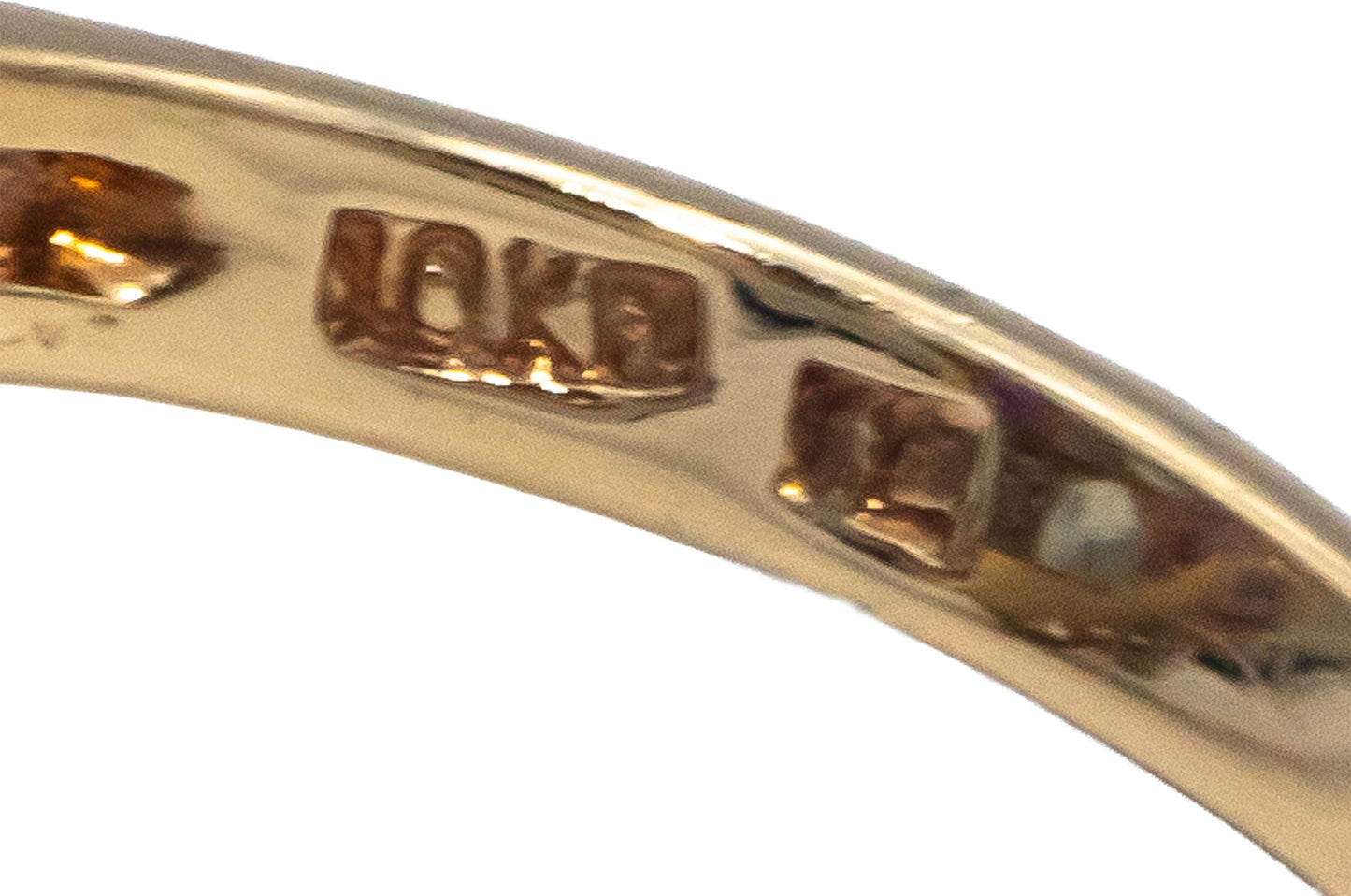 10k Yellow Gold 5.03CT Diamond Topaz Amethyst Cluster Cocktail Ring Size 6.5