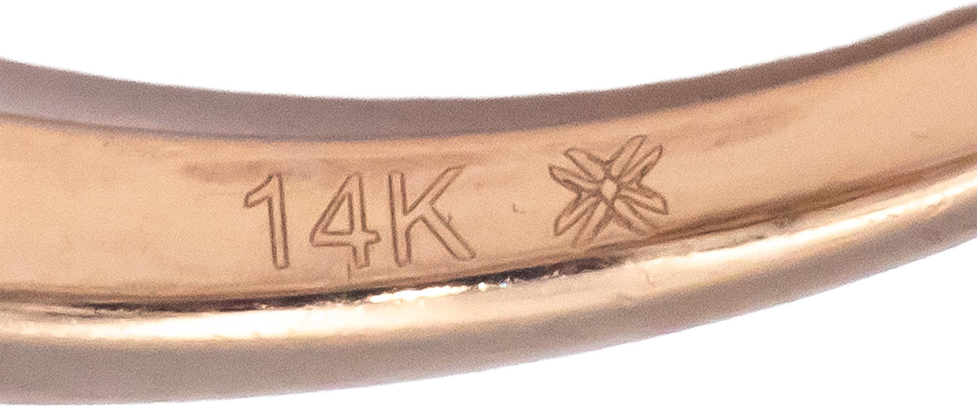 14k Rose Gold 0.50CT Round Cut Diamond Cluster Halo Ring Size 6.75