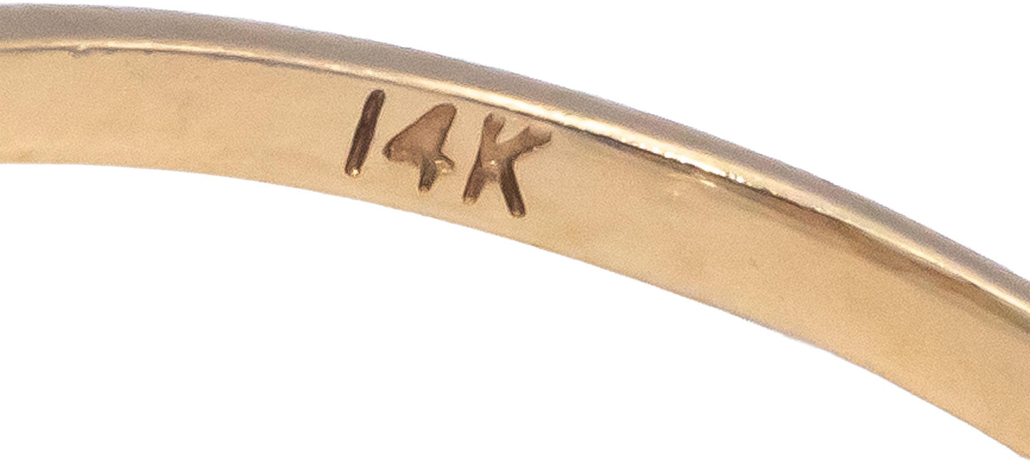 14k Yellow Gold Diamond and Topaz Halo Cocktail Ring 1.12CT Size 6.75