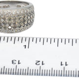 LE VIAN 14k White Gold Round Diamond Ring 1.50CT Size 6.75 $4200 Retail