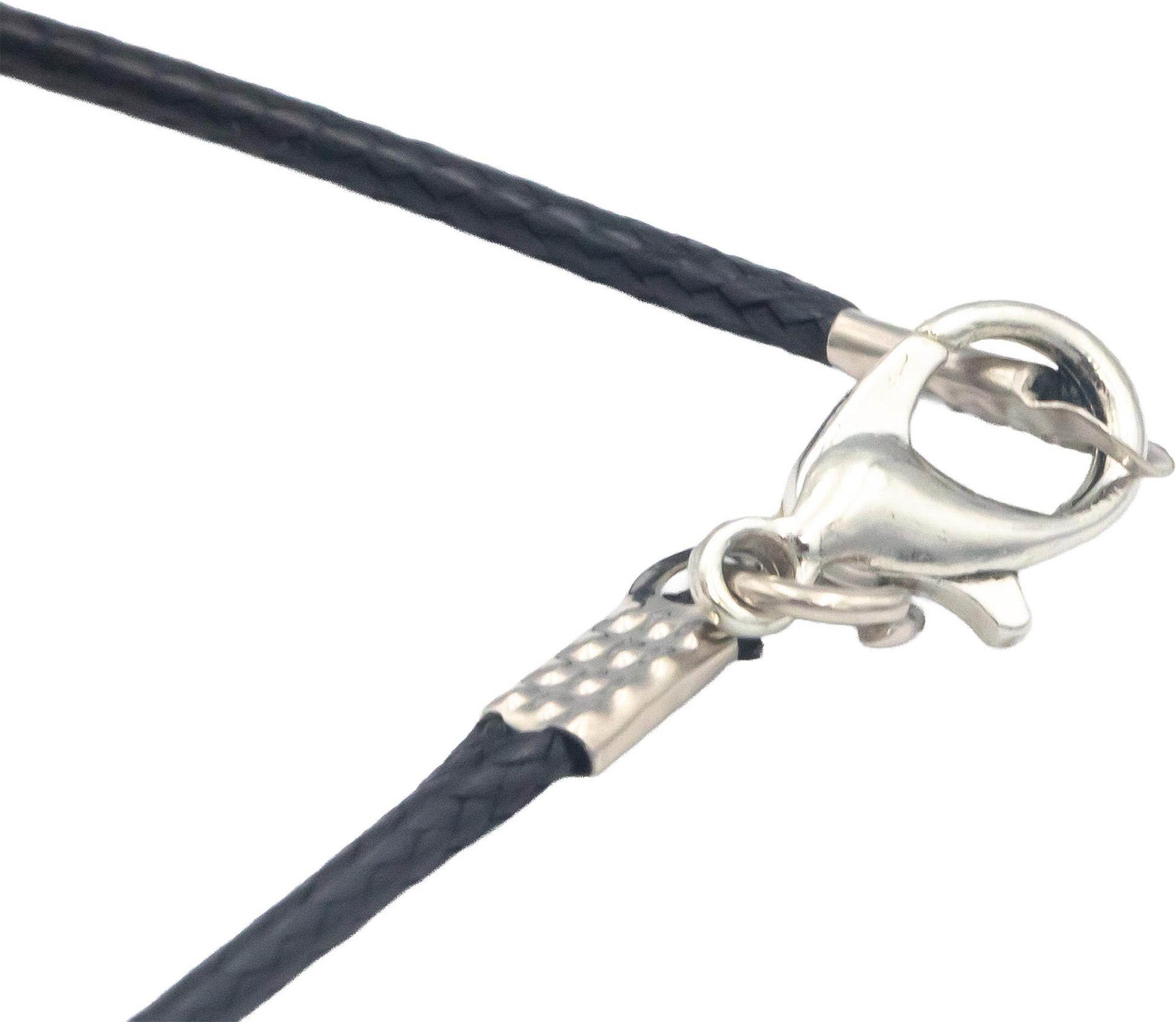 14k White Gold 0.75CT Diamond and Blue Sapphire Pendant Necklace