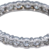 14k White Gold Lab Grown Round Diamond Inside Out Hoop Earrings 9.0CT