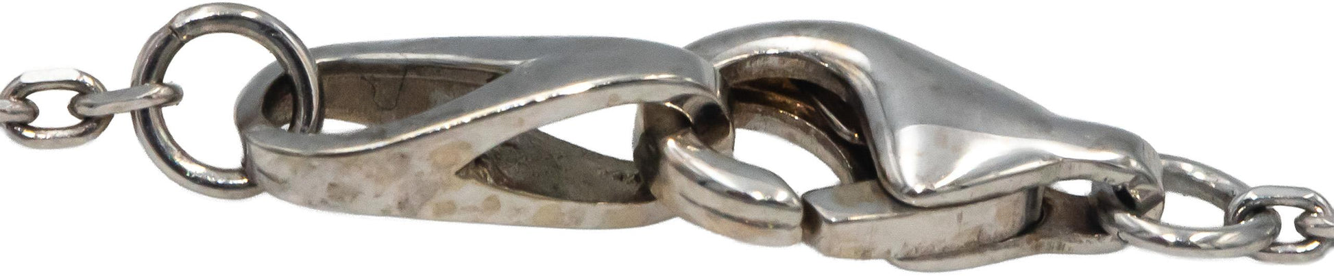 14k White Gold Bezel Set Round Diamond By The Yard Necklace 1.55CT