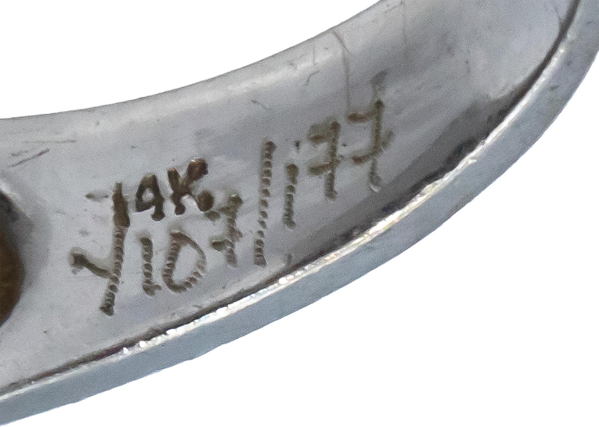 14k White Gold Round Diamond Cluster Cocktail Ring 0.55CT Size 6