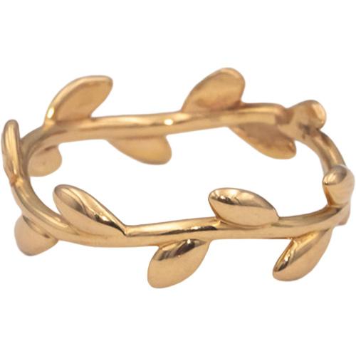 TIFFANY & CO. 18k Rose Gold Paloma Picasso Leaf Ring Size 7.25 1425.00 Retail