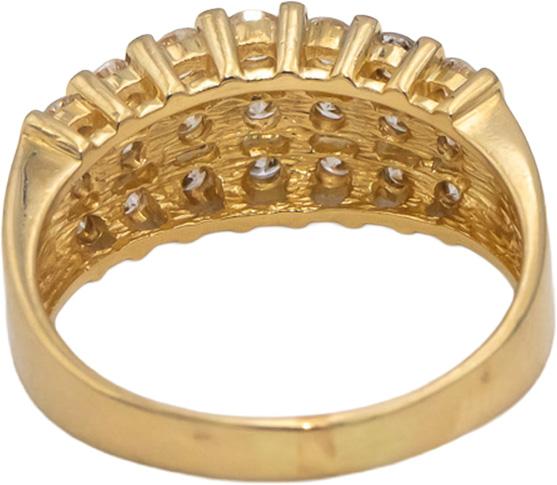14k Yellow Gold Round Channel Set Diamond Band Ring 0.75CT Size 7.5