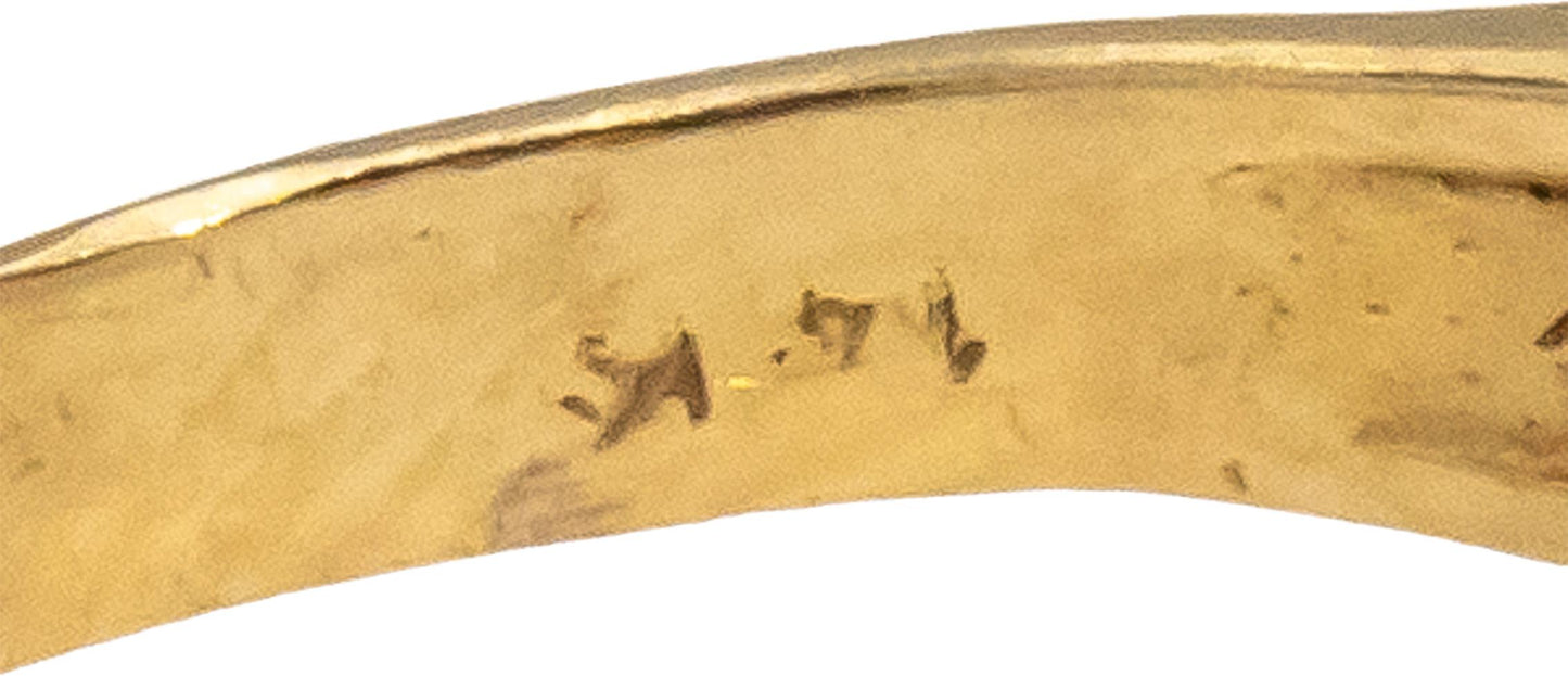 14k Yellow Gold Round Diamond and Ruby Cocktail Ring 0.35CTW Size 6.25