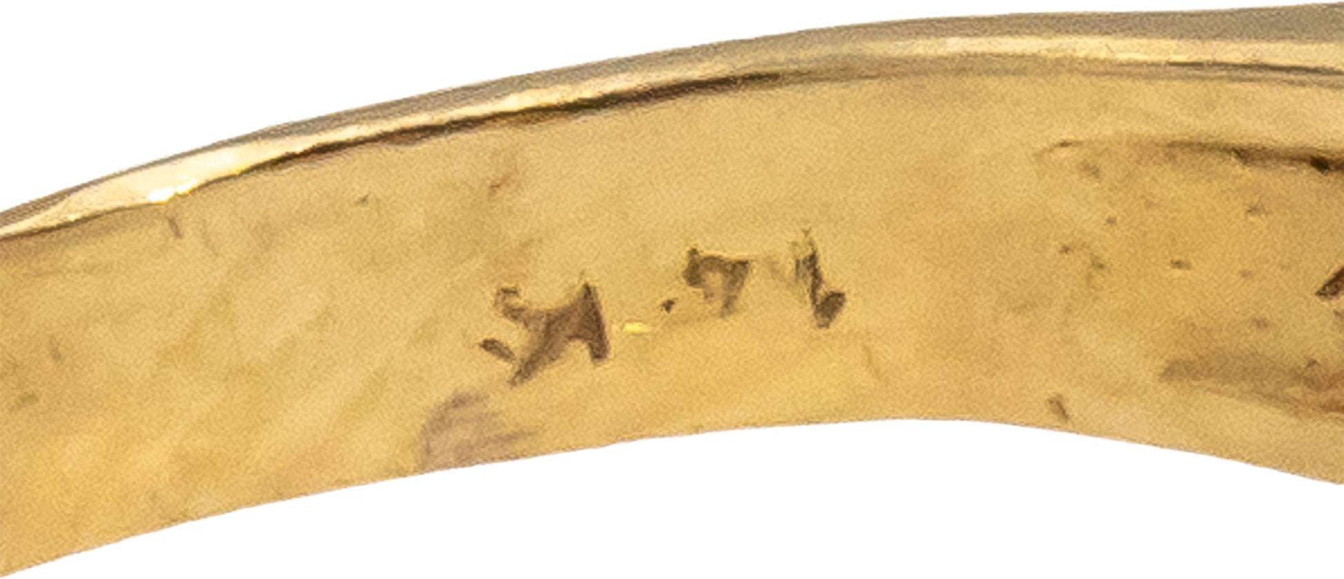 14k Yellow Gold Round Diamond and Ruby Cocktail Ring 0.35CTW Size 6.25