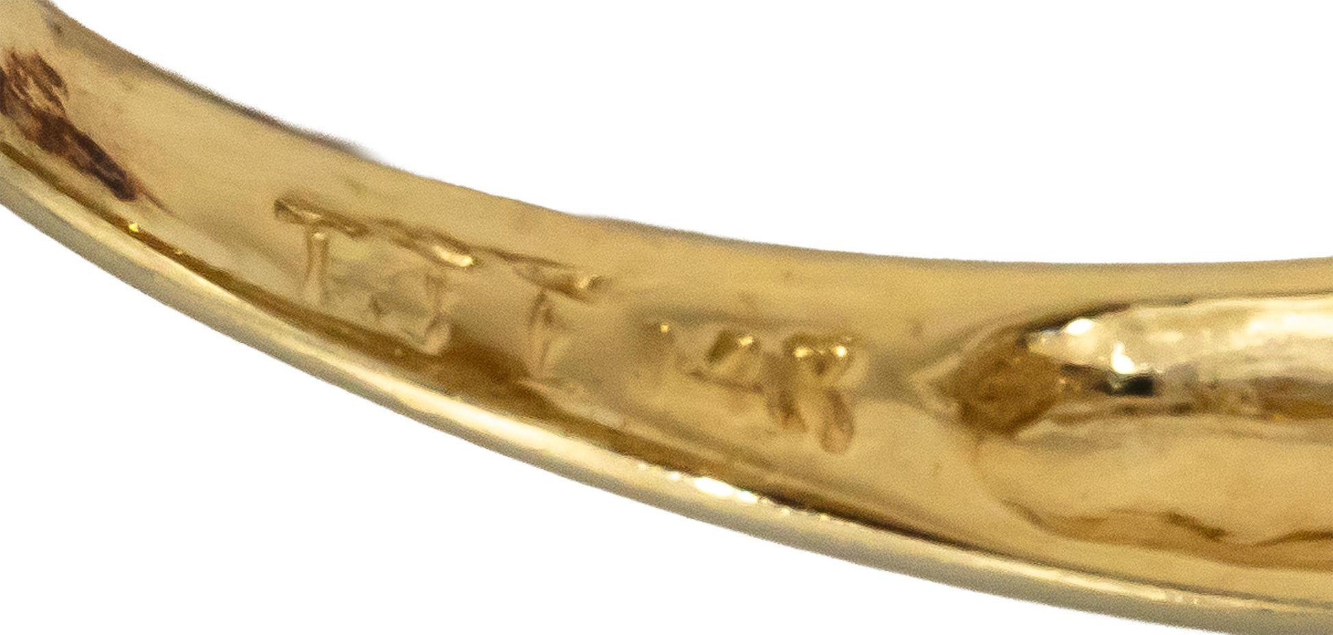 14k Yellow Gold Round and Baguette Cut Diamond Cocktail Ring 0.25CT Size 7.25