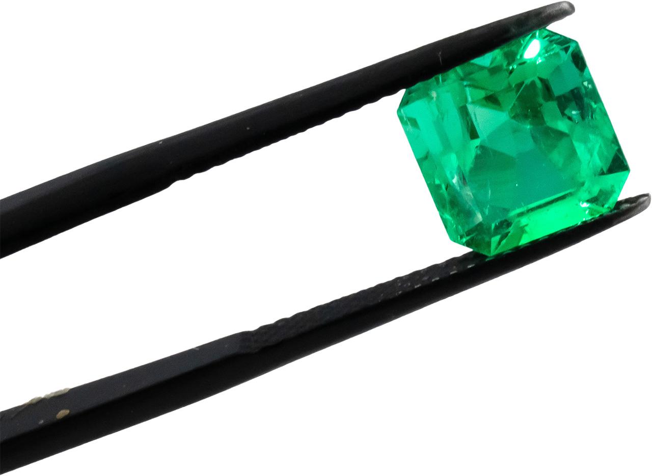 GIA Certified Natural Colombian Emerald Octagonal Cut Loose Gemstone 3.15CT