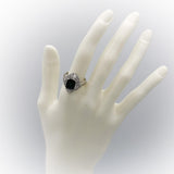 Platinum Tourmaline & VS Diamond Cocktail Ring 3.31CT Size 8