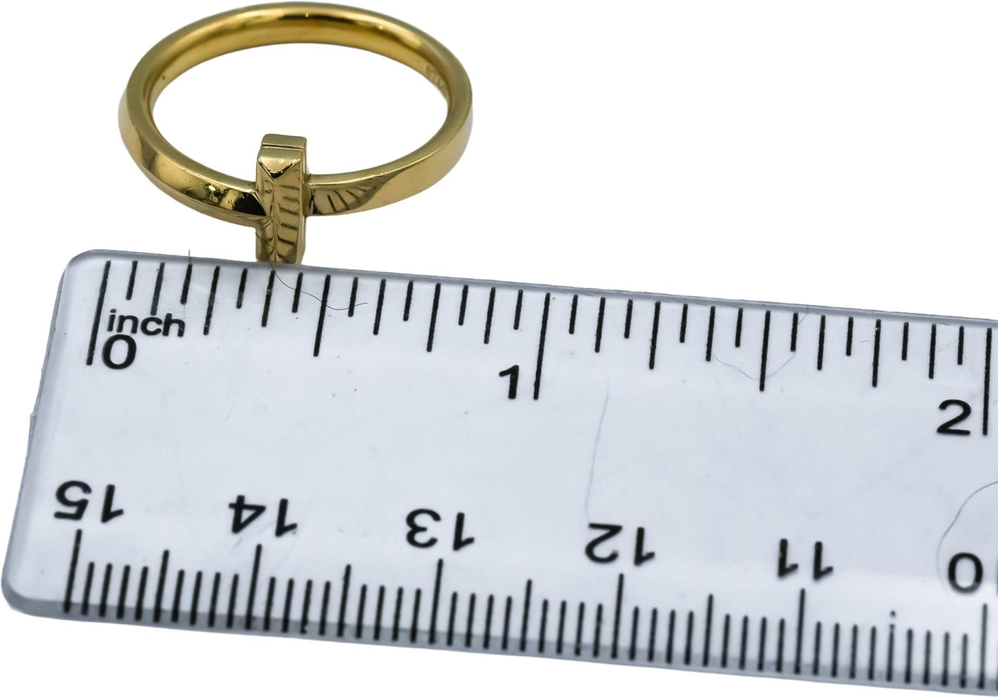 TIFFANY & CO. 18k Yellow Gold Tiffany T1 Ring Size 6.25 w/ Pouch and Receipt