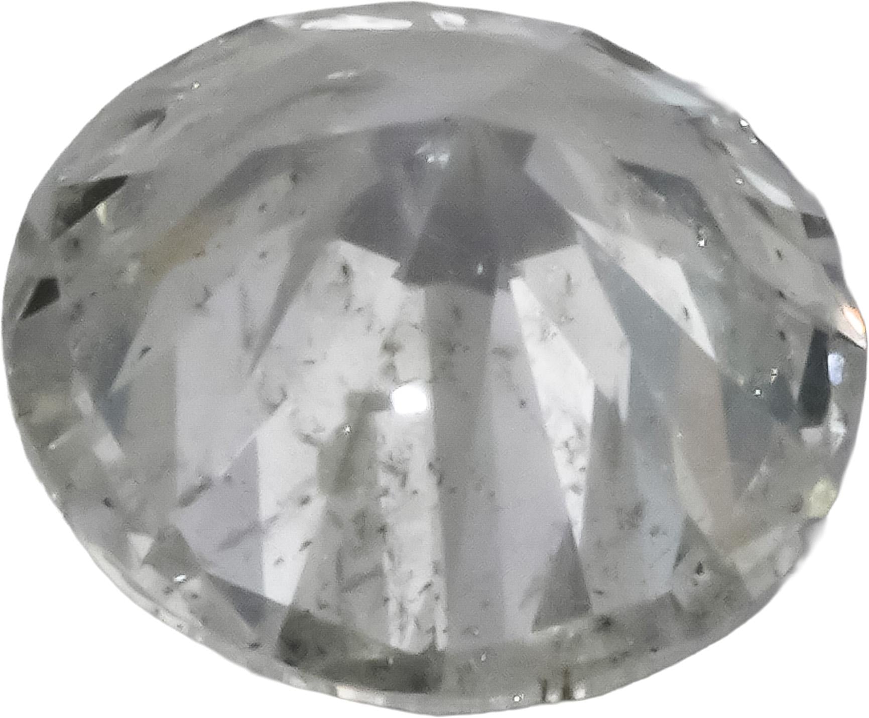 HRD Certified I1/E Round Cut Natural Diamond Loose Stone 3.01CT