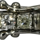 Platinum Round Cut Diamond Tennis Bracelet 3.35CT