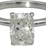IGI 14k White Gold VS2/F Cushion Cut Lab-Grown Diamond Solitaire Ring 1.89CT