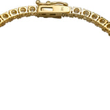 14k Yellow Gold VS Round Lab-Grown Diamond Tennis Necklace 12.82CT