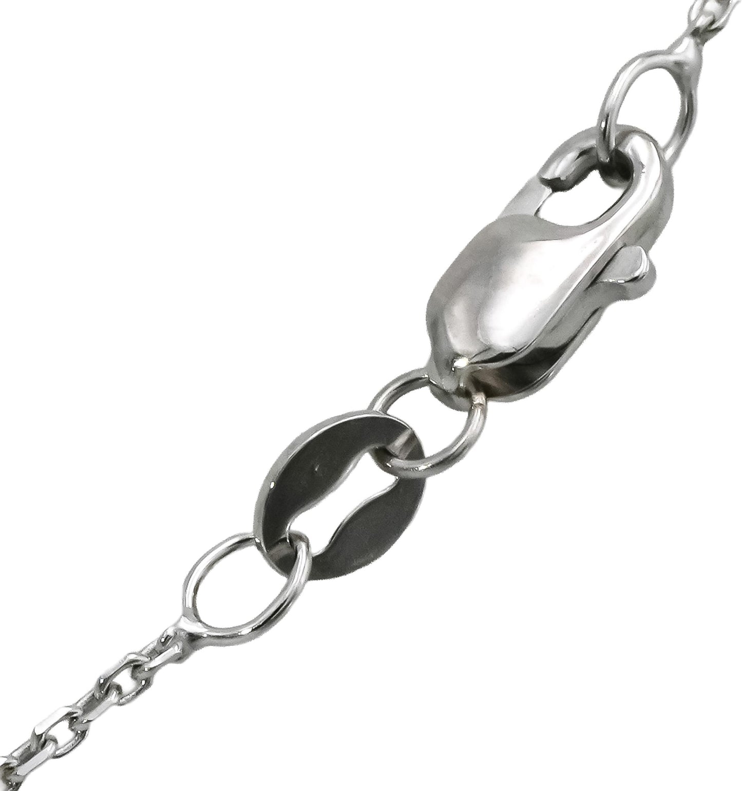 14k White Gold VS Round Lab-Grown Diamond Solitaire Pendant Necklace 2.02CT