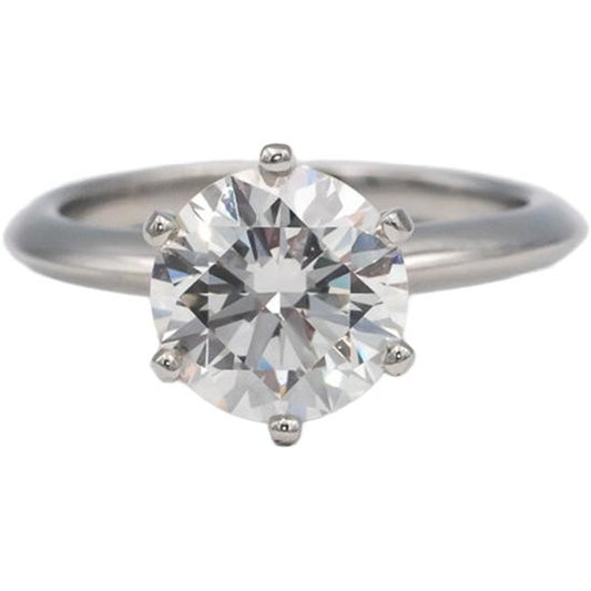 TIFFANY & CO. Platinum VS1/I Diamond Engagement Ring 2.22CT w/ Papers $56,500