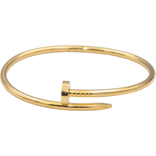 CARTIER 18k Gold Juste Un Clou Nail Bangle Bracelet Size 20 $8700 Retail