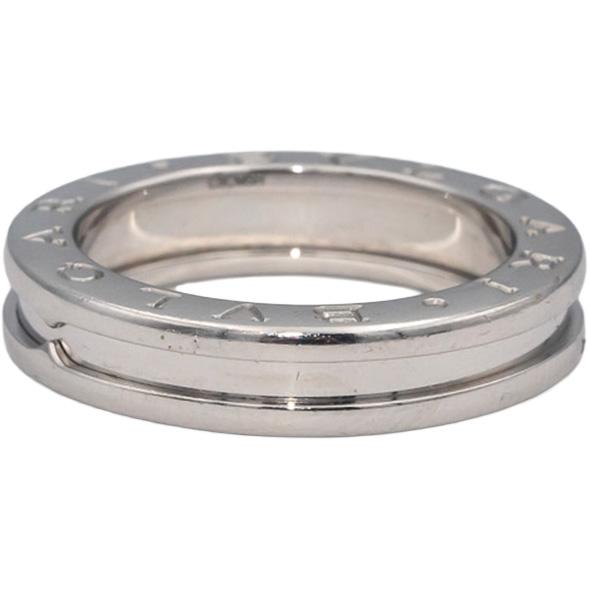 BVLGARI Designer 18k White Gold B.zero1 Band Ring Size 7 Euro Size 54