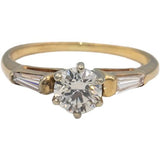 14k Gold & Platinum VS Lab-Grown & Natural Diamond Engagement Ring 0.83CTW