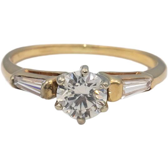 14k Gold & Platinum VS Lab-Grown & Natural Diamond Engagement Ring 0.83CTW
