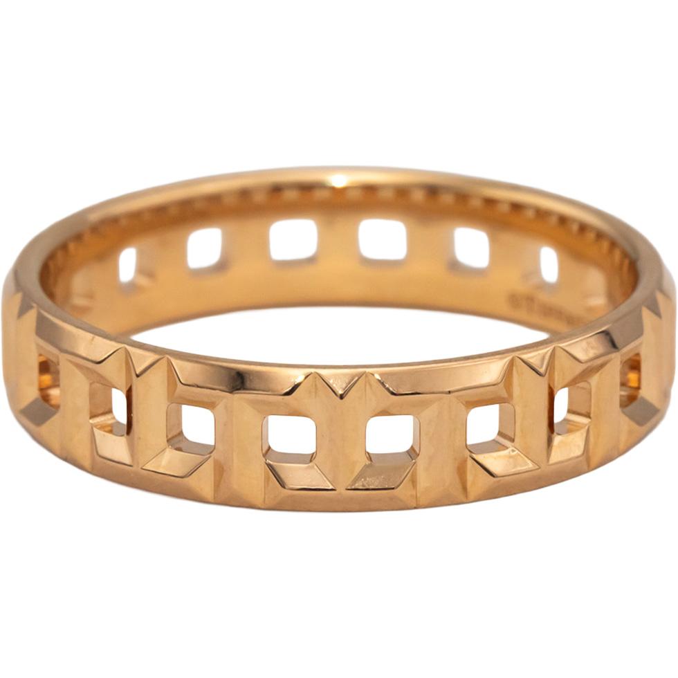 TIFFANY & CO. 18k Rose Gold Tiffany T True Narrow Band Ring Size 12.25