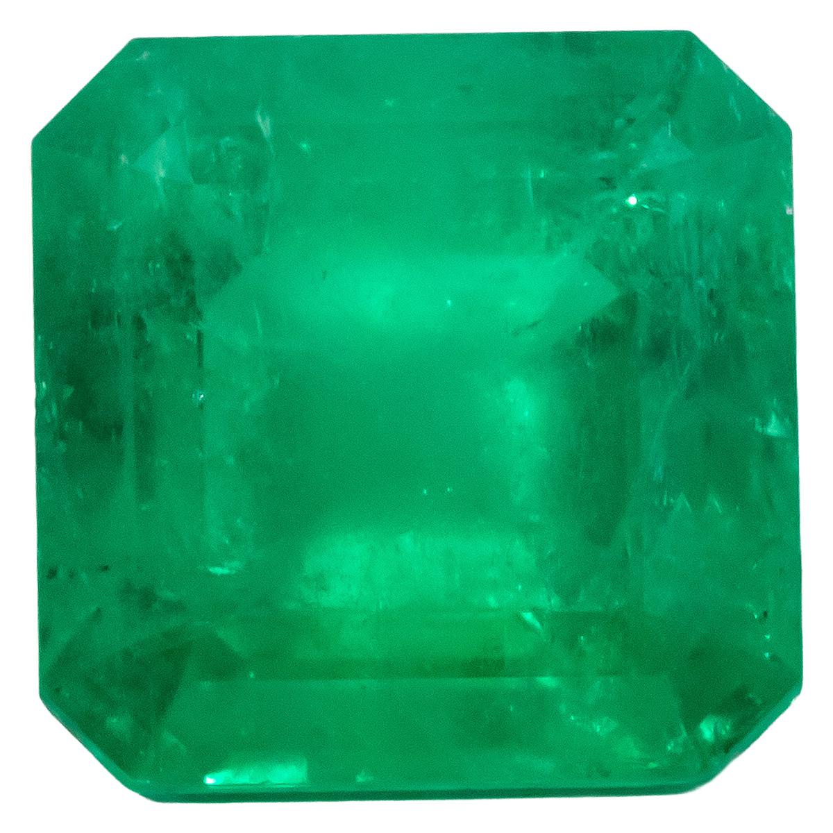 GIA Certified Octagonal Cut Natural Colombian Emerald Loose Gemstone 9.99CT
