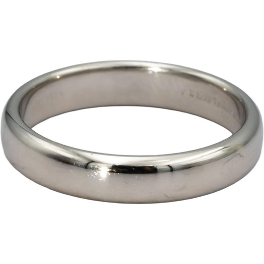 TIFFANY & CO. Platinum 4.5mm Wide Band Ring Size 10.25