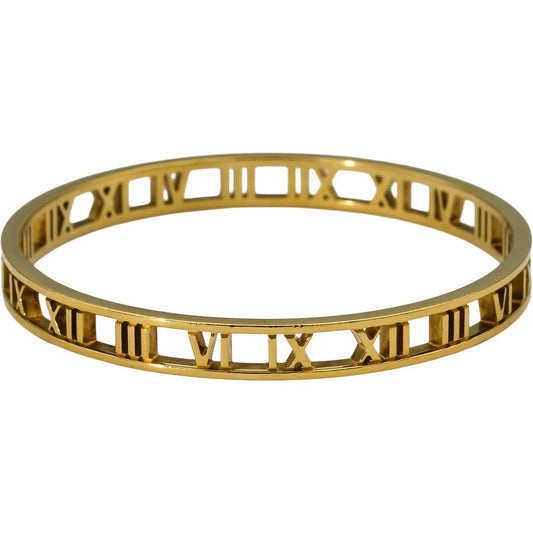 TIFFANY & CO. 18k Yellow Gold Atlas 6.5mm Wide Bangle Bracelet