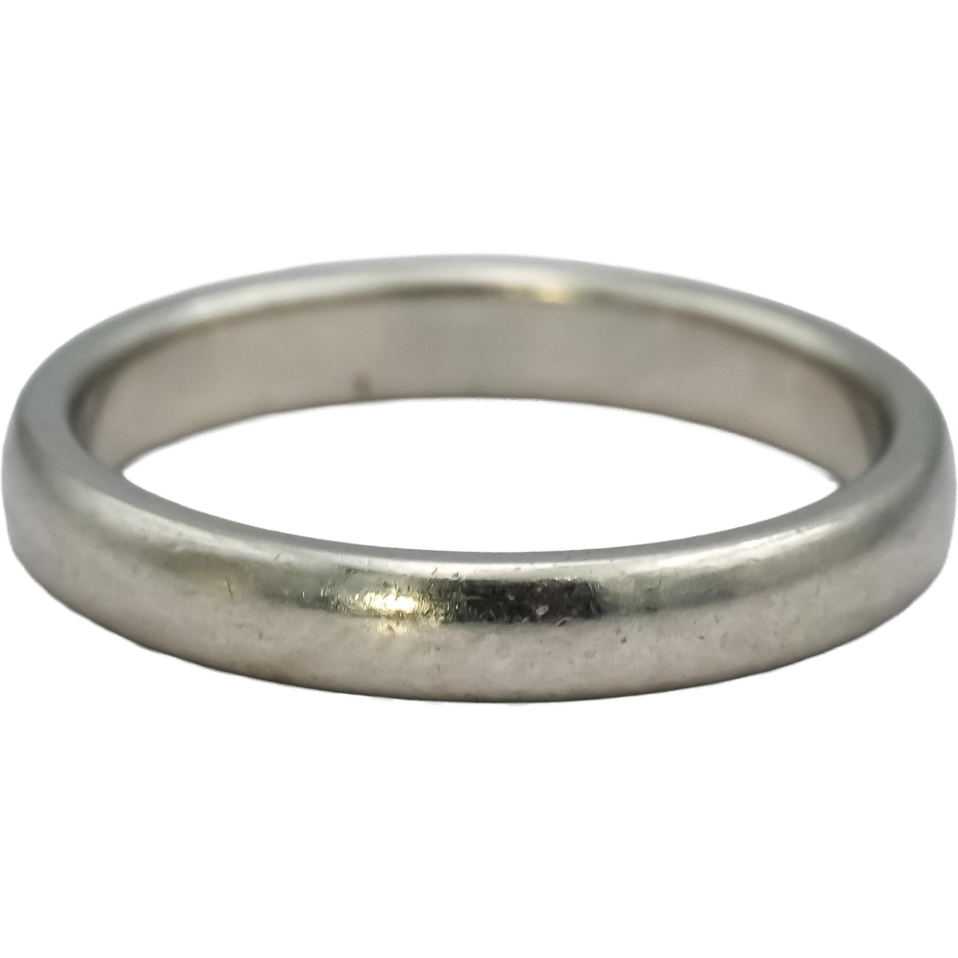 TIFFANY & CO. Platinum Band Ring Size 5.5