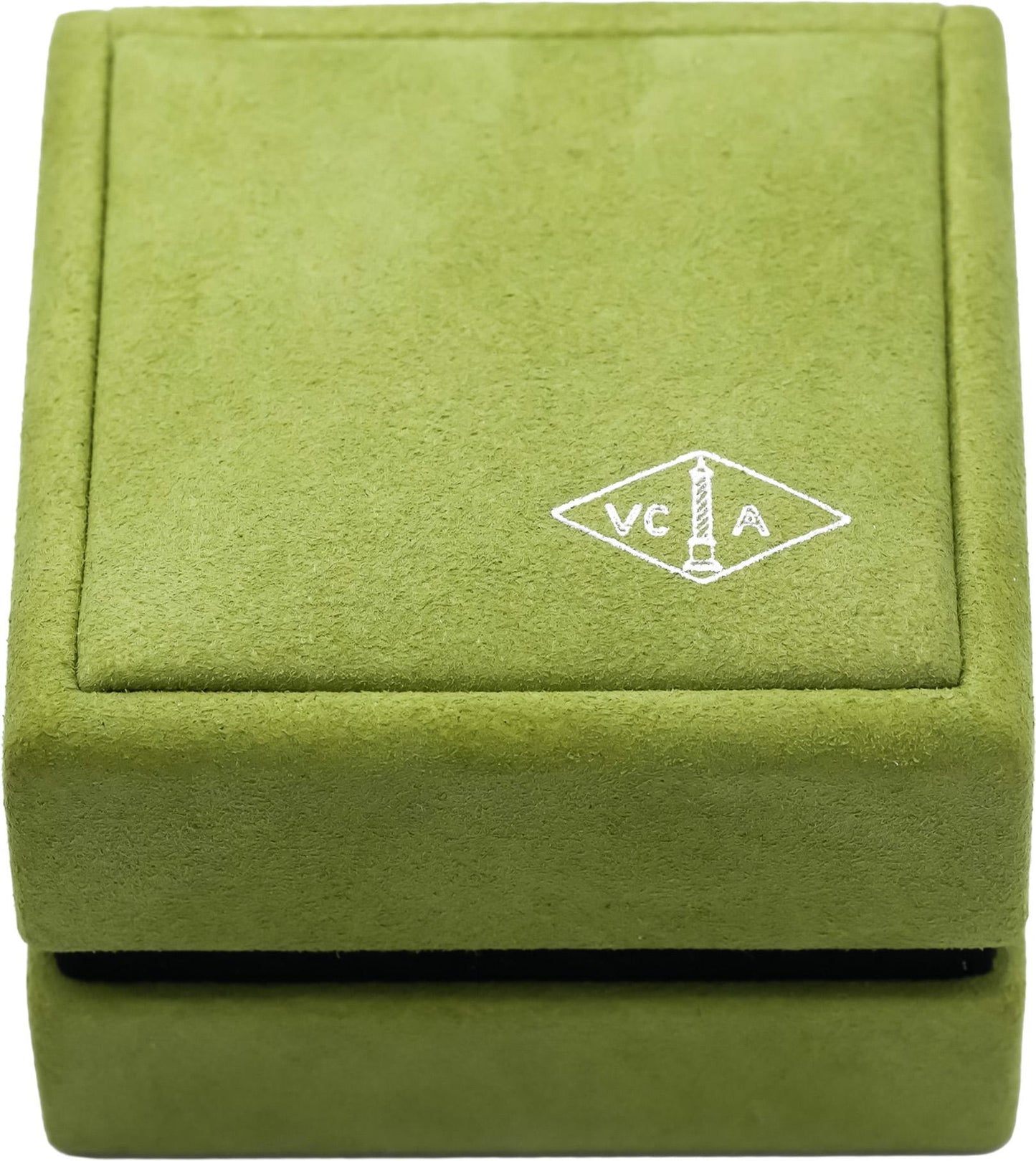 VAN CLEEF & ARPELS 18k White Gold Alhambra Mother of Pearl Earrings w Box Papers