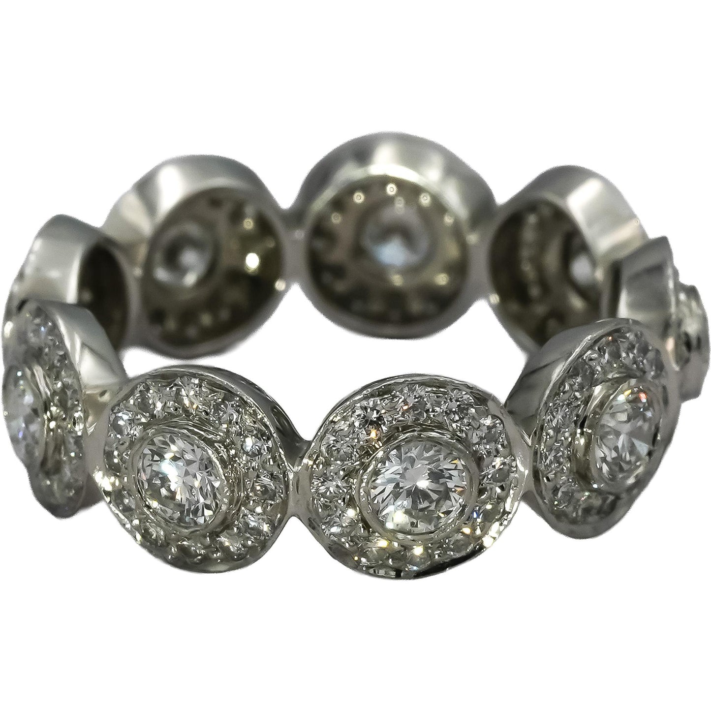 TIFFANY & CO. Platinum VS Diamond Soleste Ring 1.50CT Size 4 Retail 11000
