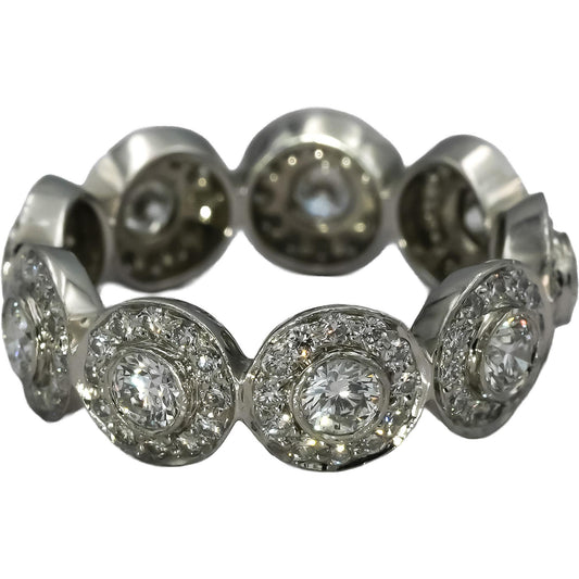 TIFFANY & CO. Platinum VS Diamond Soleste Ring 1.50CT Size 4 Retail 11000