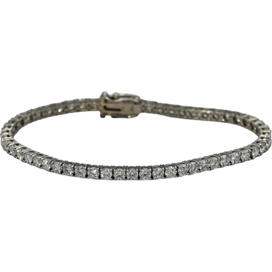 14k White Gold VS Lab-Grown Diamond Tennis Bracelet 8.86CT