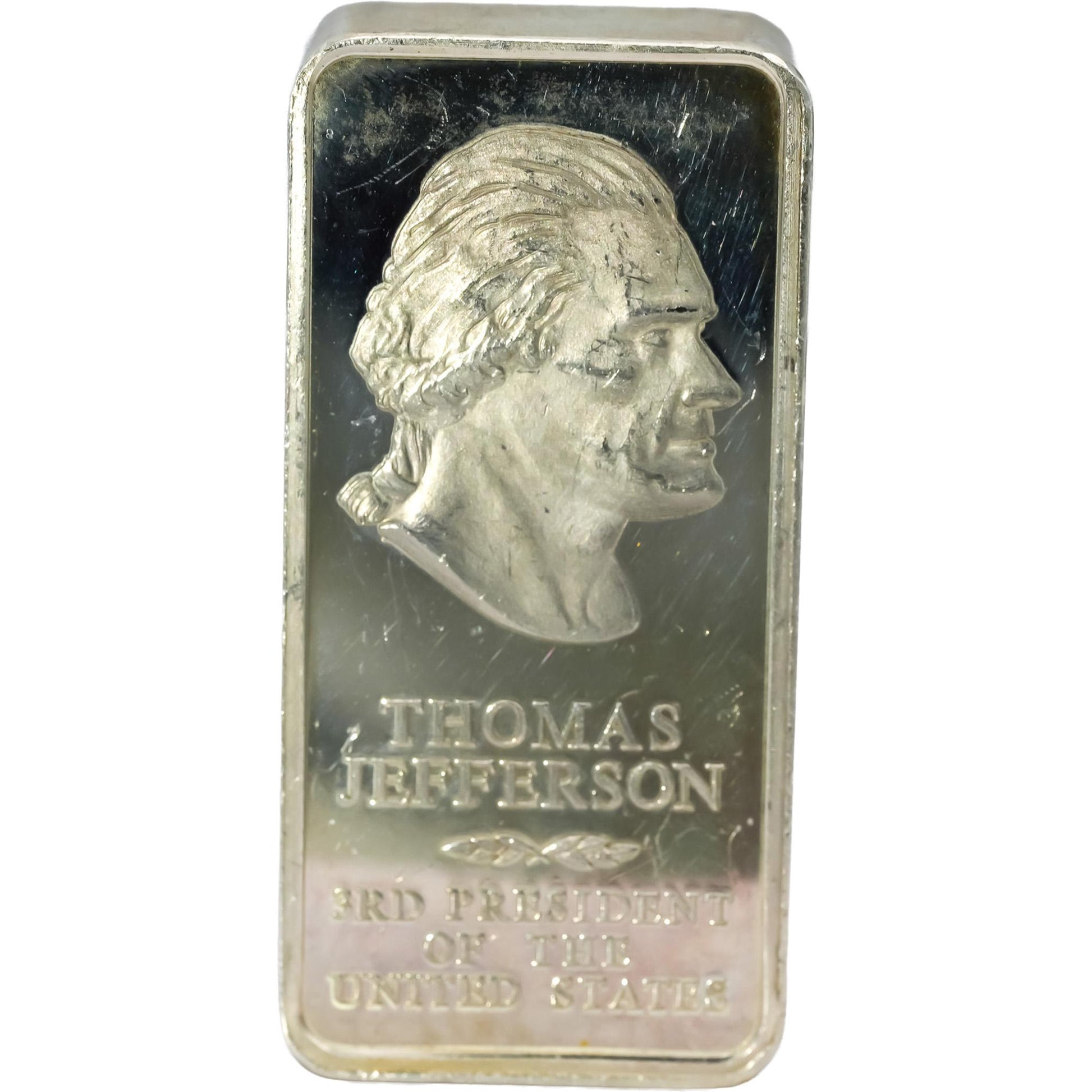 Sterling Silver Thomas Jefferson Art Bar Ingots Collection 2500 Grains 164.21g