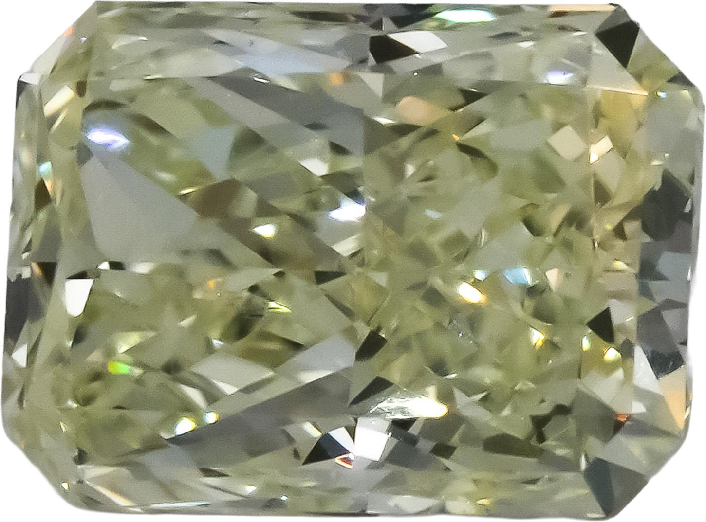 GIA Certified SI1/N Radiant Cut Natural Diamond Loose Stone 2.06CT