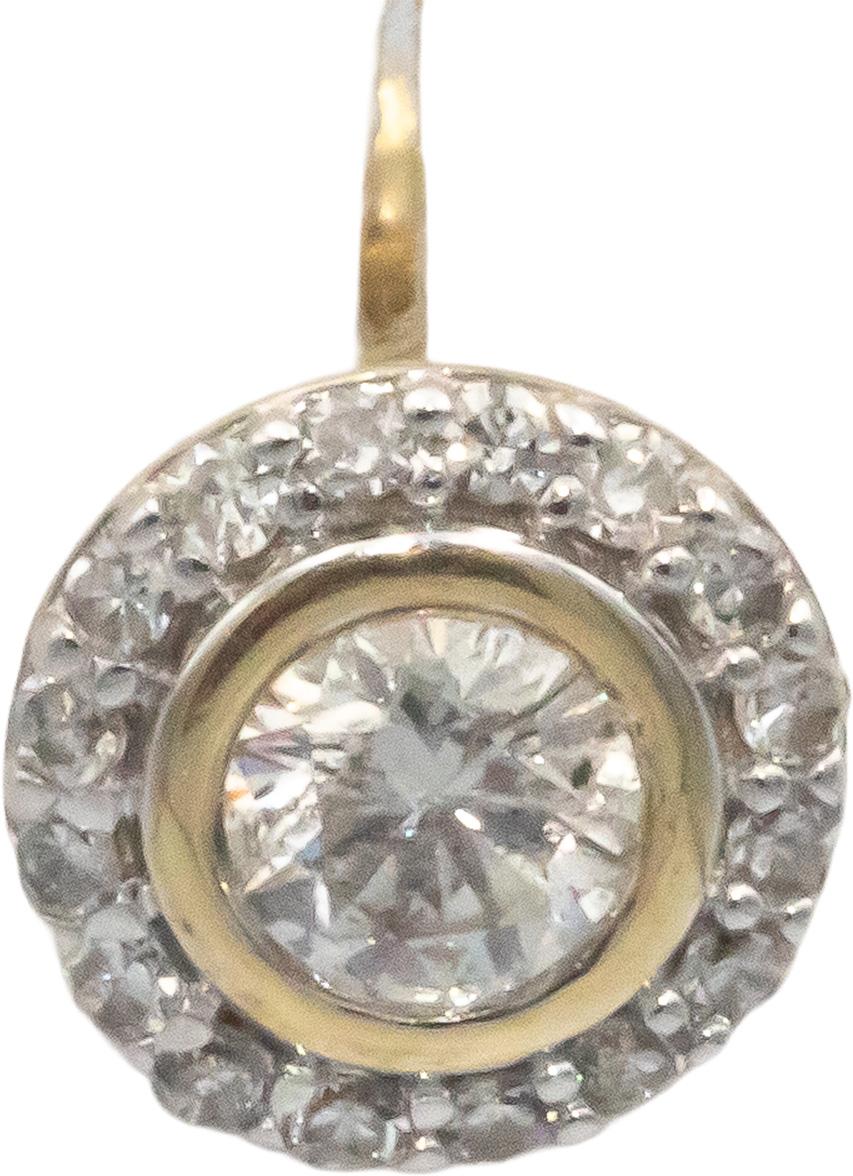 10k Yellow Gold 0.50CT Round Cut Diamond Stud Earrings
