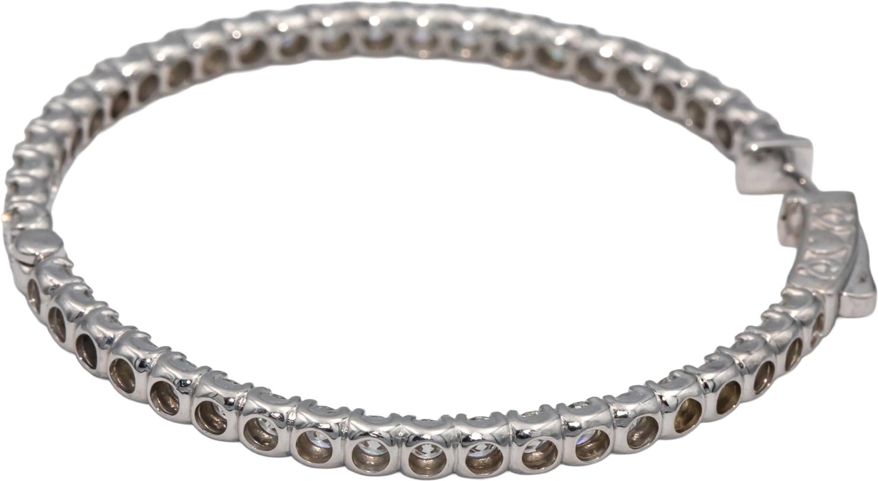 18k White Gold VS Diamond Jumbo Inside Out Hoop Earrings 7.27CT