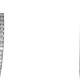 18k White Gold Round Diamond Inside Out Hoop Earrings 7.21CTW