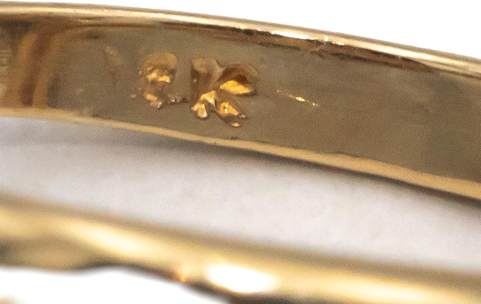 14k Yellow and White Gold 0.60CT Diamond Cluster Cocktail Ring Size 7.5