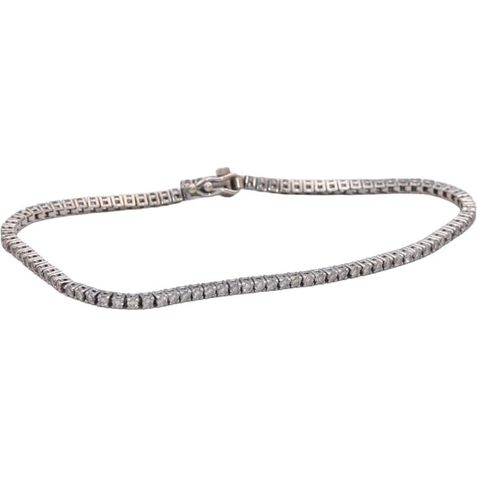 14k White Gold 1.50CT Round Cut Diamond Tennis Bracelet
