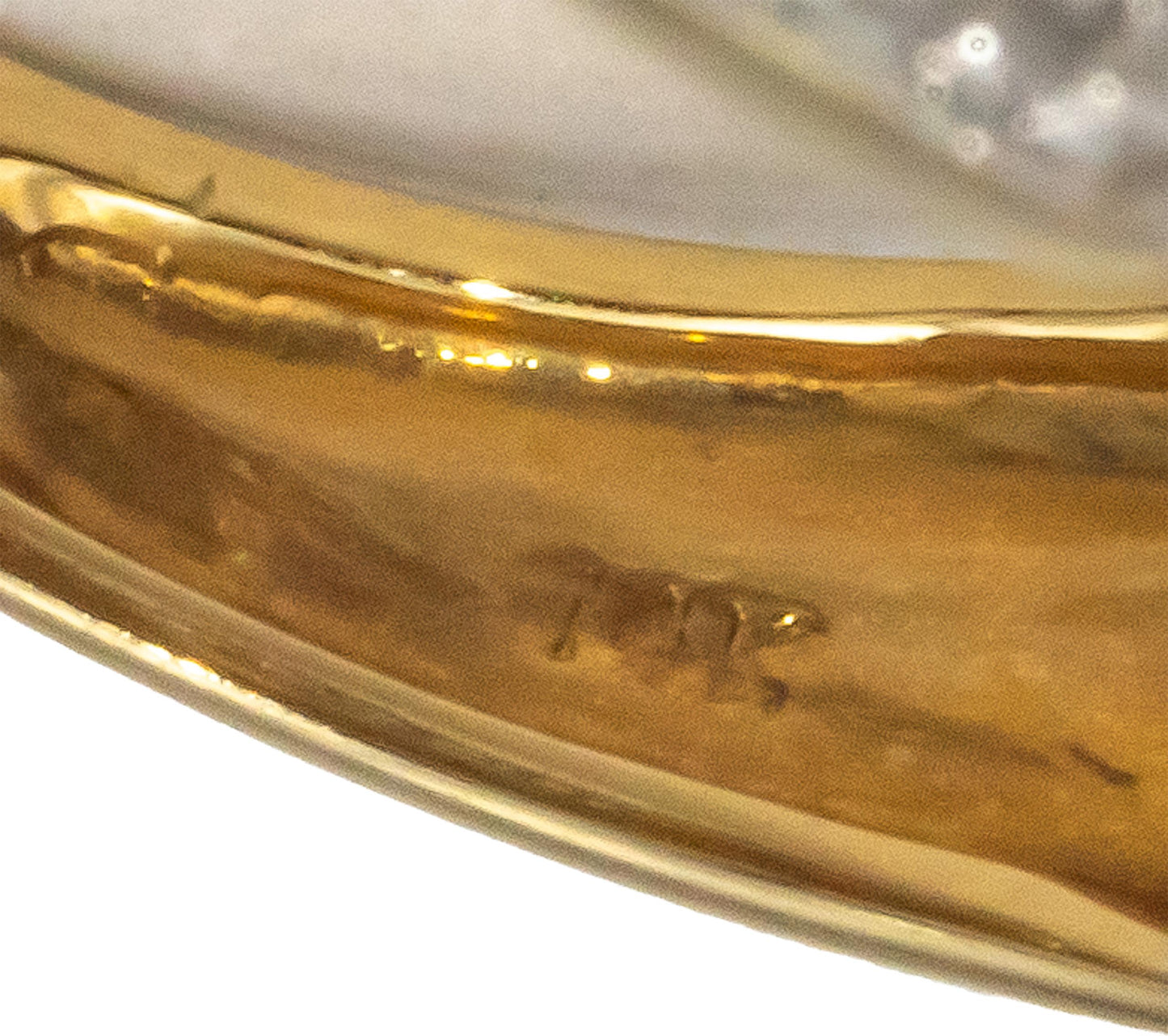 14k Yellow Gold 0.45CT Diamond and Gemstone Cluster Cocktail Ring Size 6.25