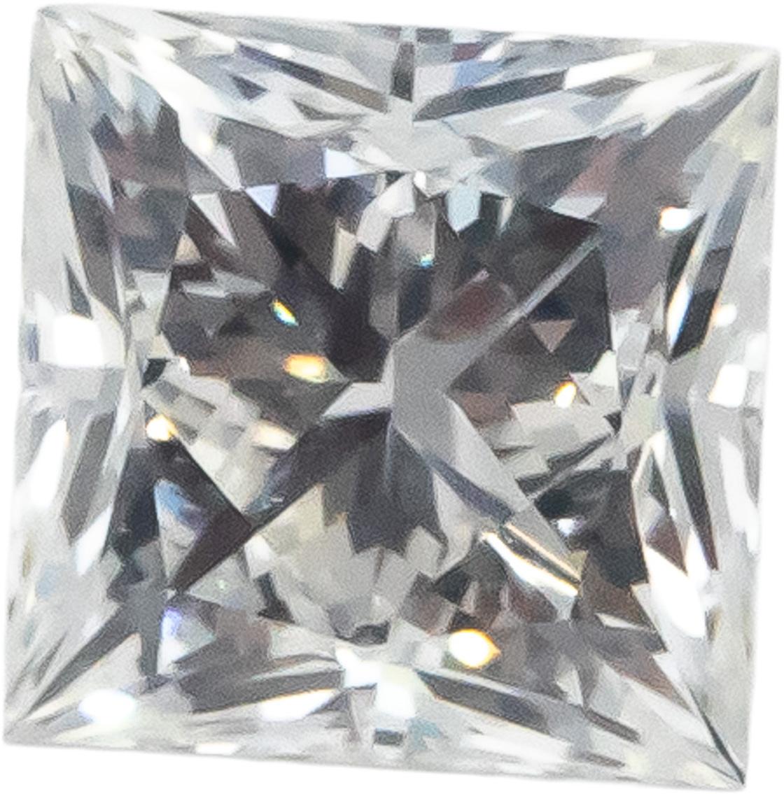 GSI Certified 0.60CT SI1/I Leo Princess Diamond Loose Stone w/ Report
