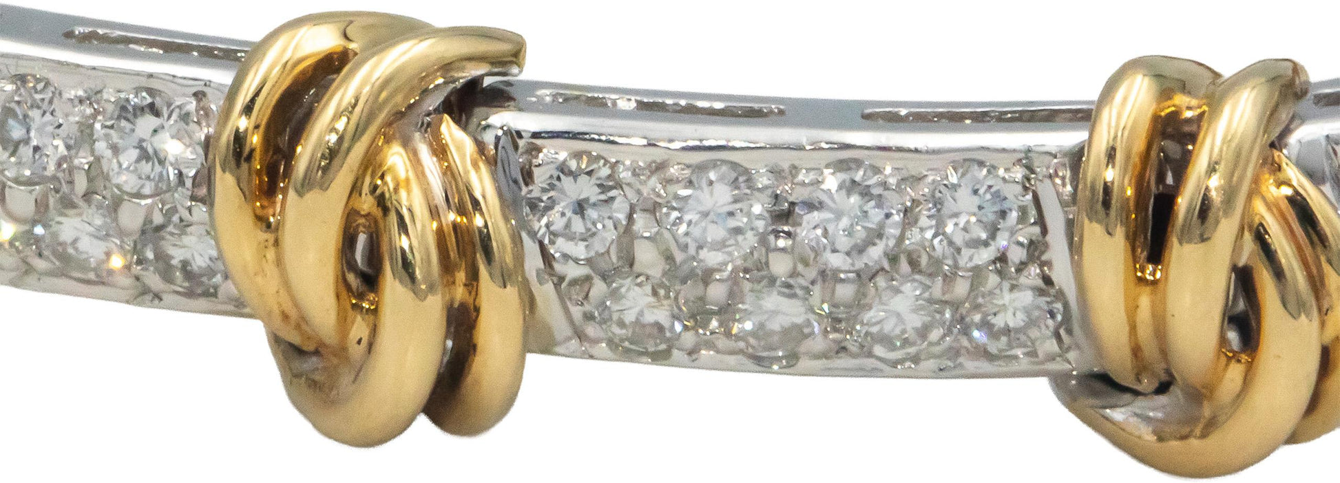 14k White & Yellow Gold VS Diamond Fancy Link Bracelet 1.15CT