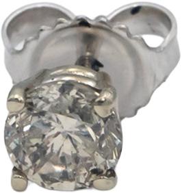 14k White Gold Round Diamond Stud Earrings 1.34CT